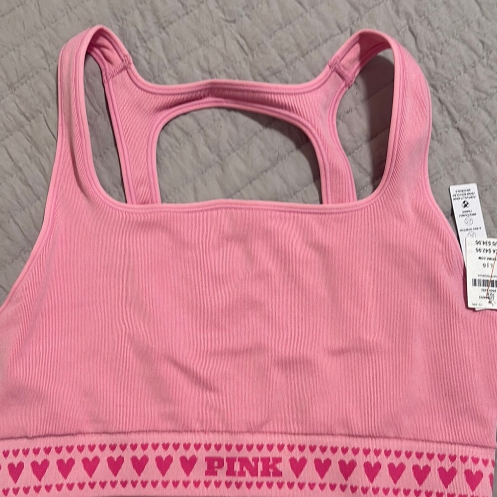 PINK Victoria's Secret Pink Sports Bra with Racerback
